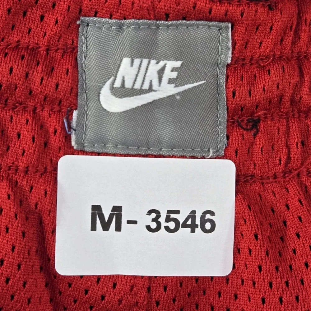 VINTAGE Nike Men Activewear Shorts 30 Red Black Swoosh Embroidery Reversible Y2K